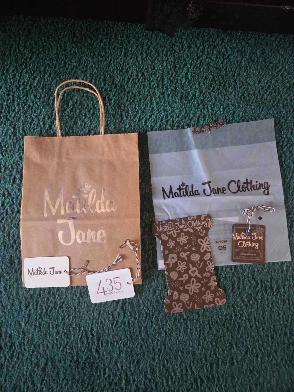 Matilda Jane packaging items